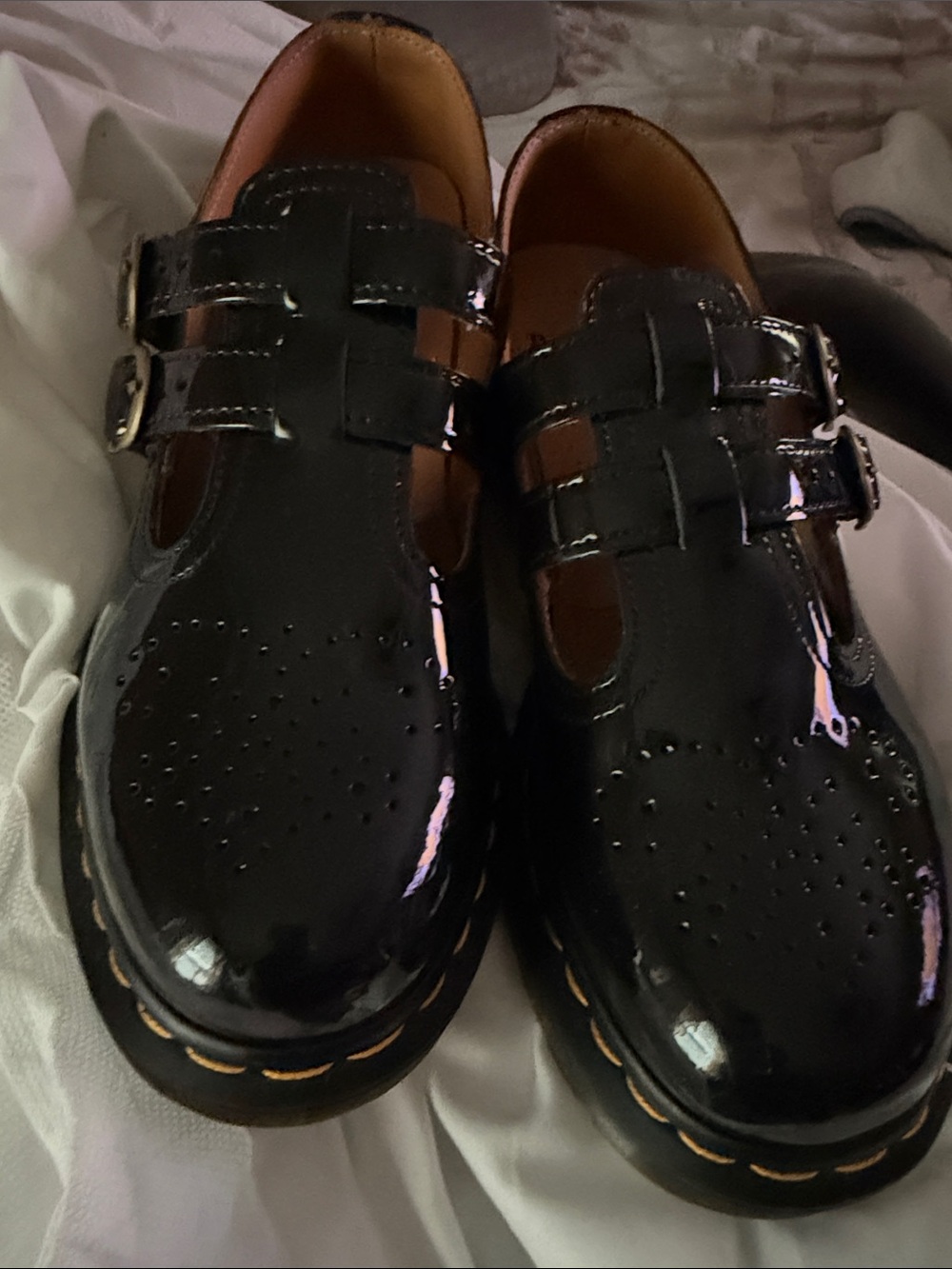 Dr. Martens 8065 Mary Jane Patent Lamper Black Women’s Shoes - Picture 12 of 12